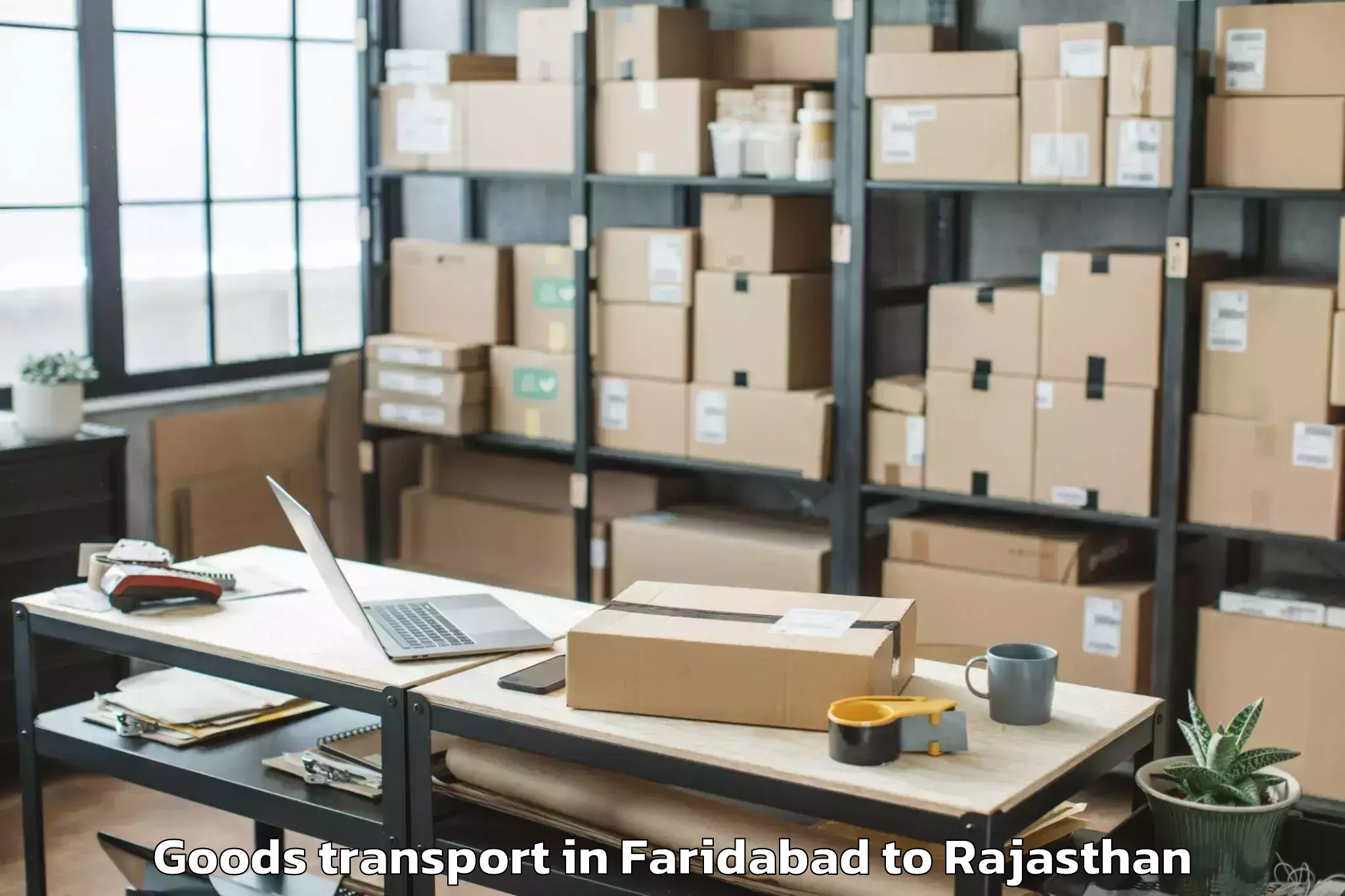 Expert Faridabad to Bonli Goods Transport